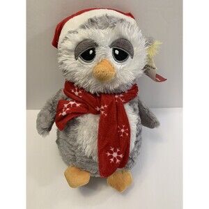 Dan Dee Owl Plush Snowflake Hat And Scarf Merry Brite Stuffed Animal Toy 8 Inch